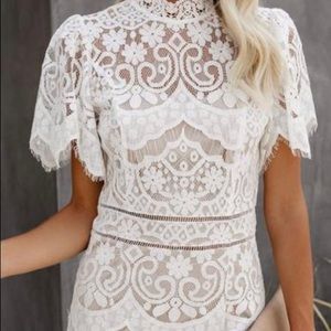 Brand new with tags, super cute white dress